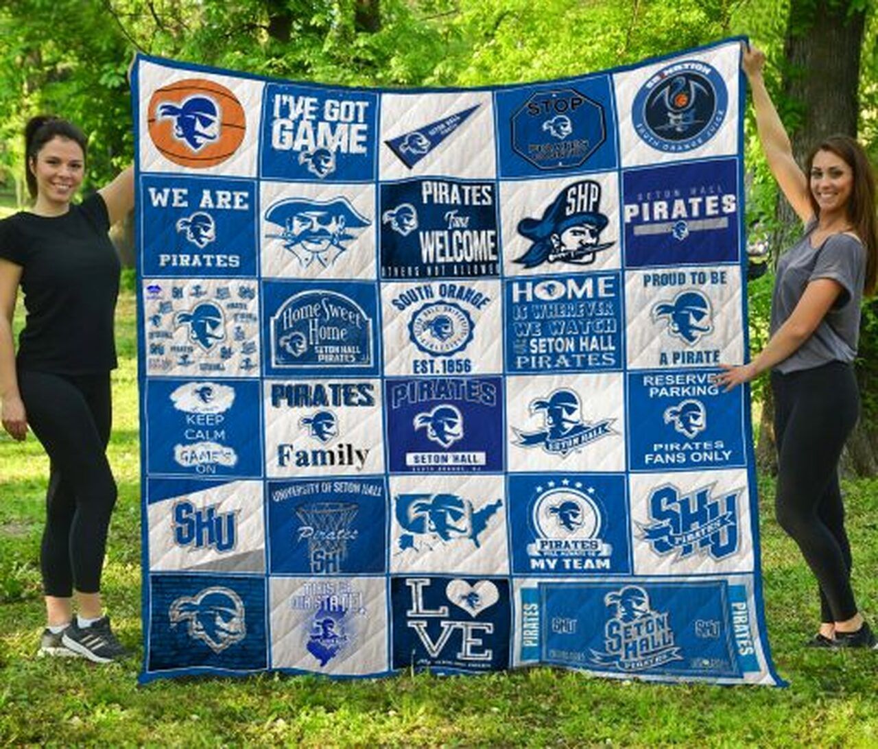 Seton Hall Pirates Ncaa Quilt Bedding Set for Boys