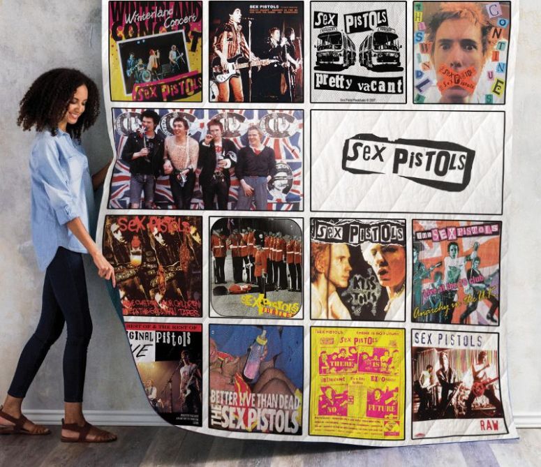 Sex Pistols Compilations Albums Quilt Bedding Set for Punk Rock Lovers