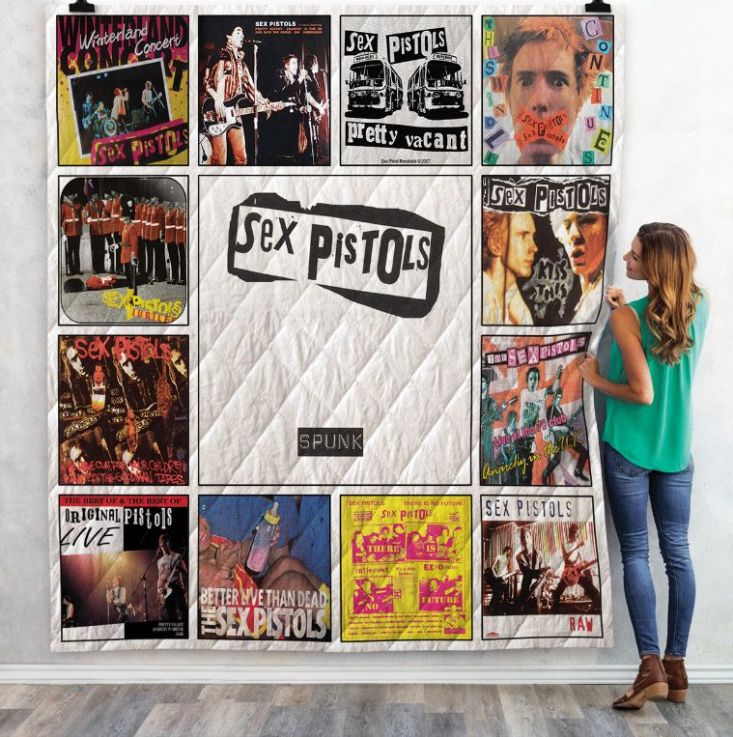 Sex Pistols Complication Albums Quilt Bedding Set for Fans
