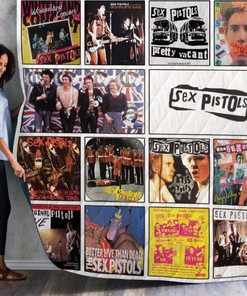 Sex Pistols Complication Albums Quilt Bedding Set for Teens
