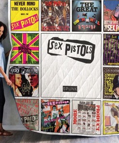 Sex Pistols White Riot Albums Quilt Bedding Set - A Must-Have for Punk Rock Fans