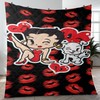 Sexy Betty Boop With Her Pudgy Dog Quilt Bedding Set for Cartoon Fans
