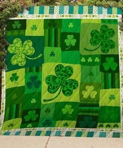 Shamrock Quilt Blanket for Plant Lovers