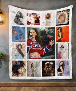 Shania Twain Album Covers Quilt Blanket - The Queen of Country Pop for Fans
