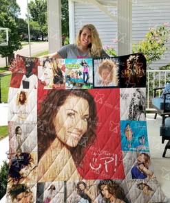 Shania Twain Quilt Blanket 01263 - Shania Twain Quote Vintage Quilt Blanket - Perfect for Music Lovers