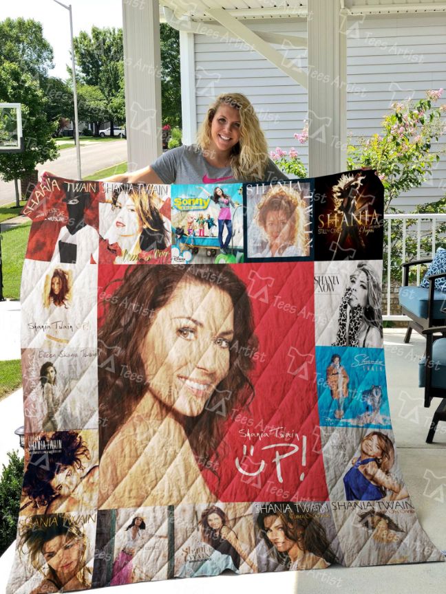 Shania Twain Quilt Blanket 01263 - Shania Twain Quote Vintage Quilt Blanket - Perfect for Music Lovers