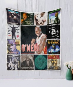 Shaquille O'Neal Signed Collected Quilt Blanket with Keywords