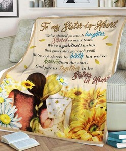 Share Your Laughter and Love with Your Sister in Heart â€“ A Fleece Blanket Gift