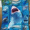 Shark 3D Quilt Bedding Set - Ideal for Ocean Lovers