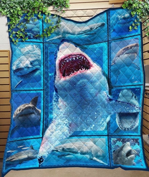 Shark 3D Quilt Bedding Set - Ideal for Ocean Lovers