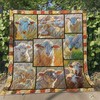 Sheep Picture Collection Quilt Bedding Set, Great for Nature Lovers