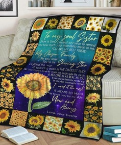 Shine Bright Like A Star with a Personalized Fleece Blanket Gift for Your Sister