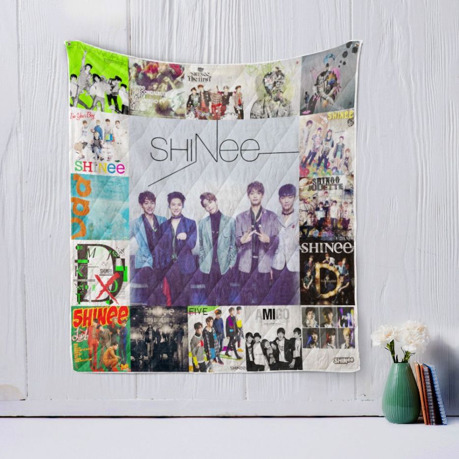 Shinee Korean Pop Music Quilt Bedding Set for Fans