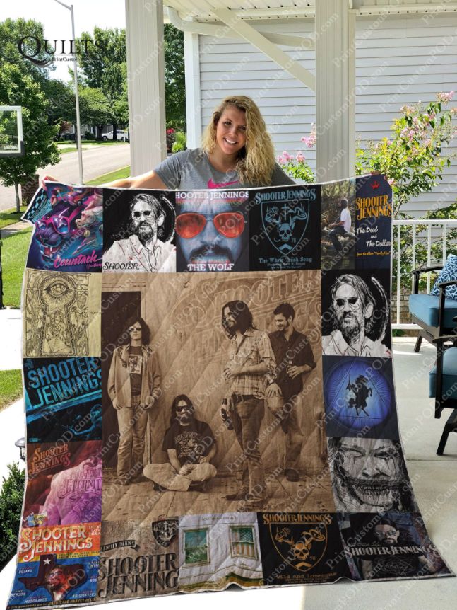 Shooter Jennings Albums Quilt Bedding Set Vintage Ver 17, Honoring the Outlaw Country Singer