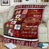 Show Love to Your Gorgeous Wife with this Fleece Blanket for Christmas - Soft and Warm