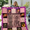 Show Your Daughter The Love With A Ballet Personalized Quilt Blanket Gift