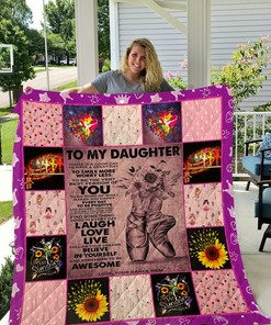 Show Your Daughter The Love With A Ballet Personalized Quilt Blanket Gift
