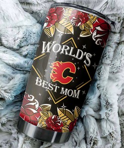 Show Your Flames Support with This World's Best Mom NHL Tumbler