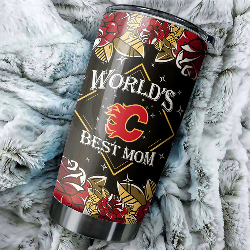 Show Your Flames Support with This World's Best Mom NHL Tumbler