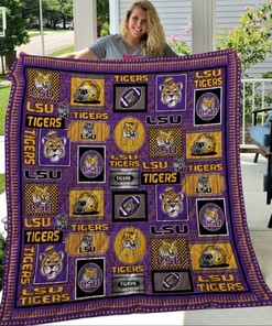 Show Your Love For The Team With LSU Tigers Quilt Blanket