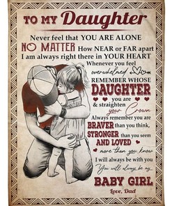 Show Your Love To Your Daughter With A Fleece Blanket Quilt From Dad