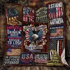 Show Your Love for America with American Patriot Quilt Blanket Kc1307