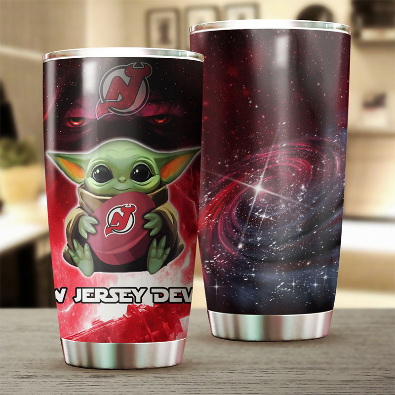 Show Your Love for Baby Yoda and New Jersey Devils with this NHL Tumbler - Image 2
