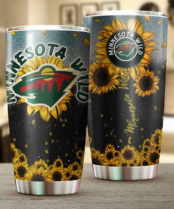 Show Your Love for Minnesota Wild with This Beautiful Sunflower Tumbler