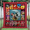 Show Your Love with Mickey and Minnie Collected Quilt Blanket - Soft and Snuggly