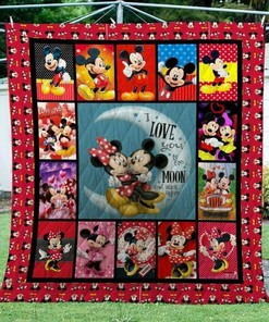 Show Your Love with Mickey and Minnie Collected Quilt Blanket - Soft and Snuggly