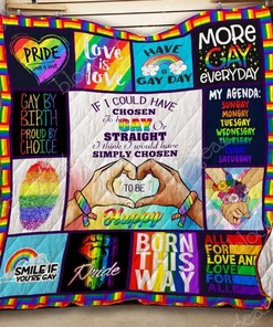 Show Your Pride With Gay Pride Quilt Blanket