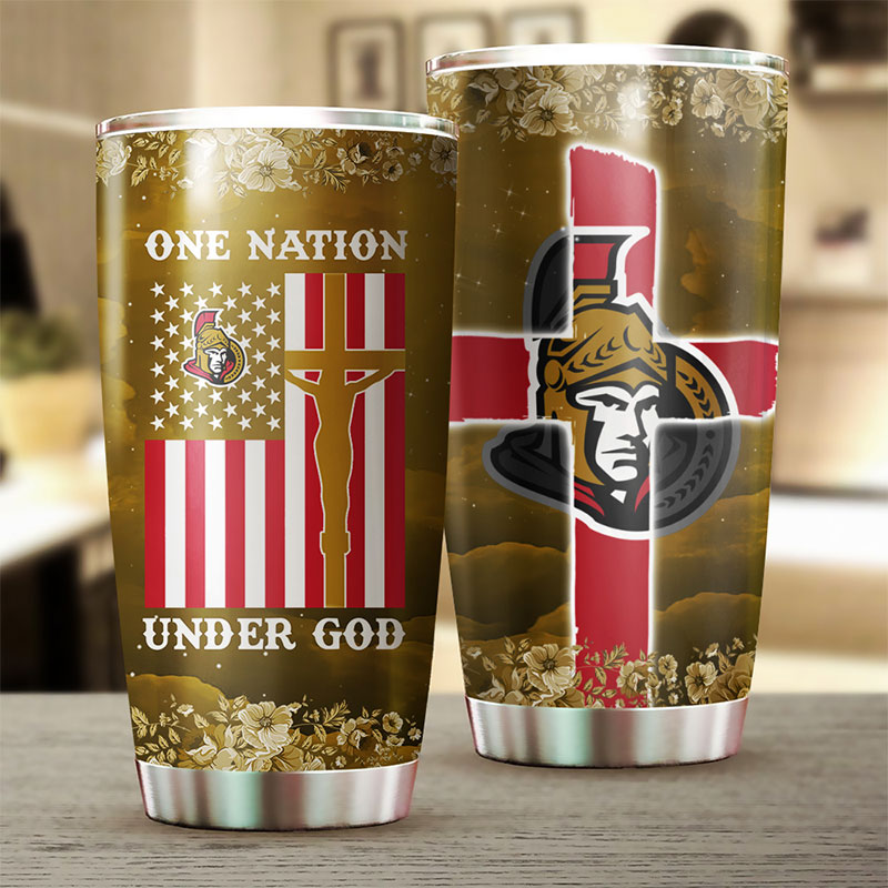 Show Your Senators Support with This One Nation Under God NHL Tumbler - Image 2