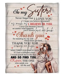 Show Your Sister Your Love with a Heartfelt Blanket Gift