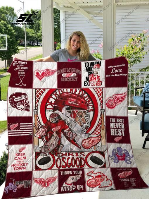 Show Your Support For Detroit Red Wings With This Quilt Blanket