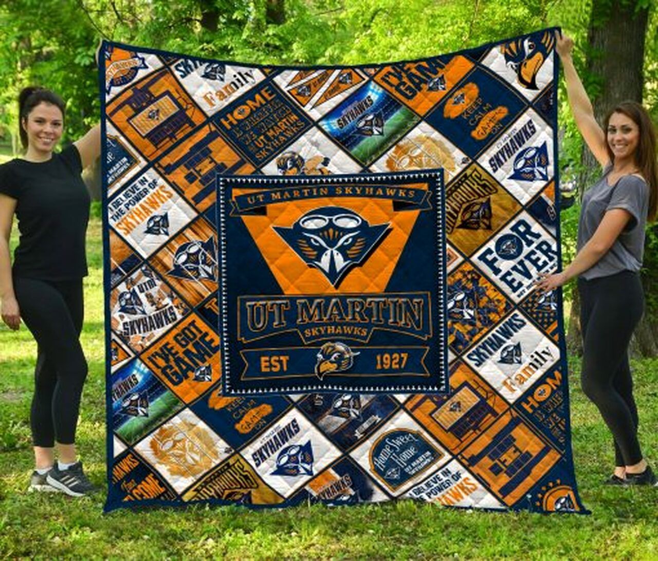 Show Your Support for UT Martin Skyhawks with NCAA Quilt Blanket