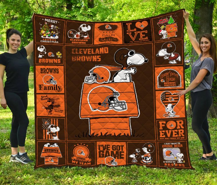 Show Your Team Spirit with Cleveland Browns Sn Clb Quilt Blanket