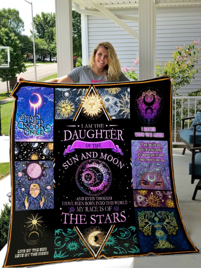 Show off your celestial side with this Daughter of Sun and Moon quilt blanket