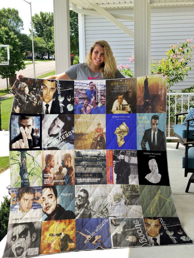 Show your love for Robbie Williams with this Robbie Williams Quilt Bedding Set