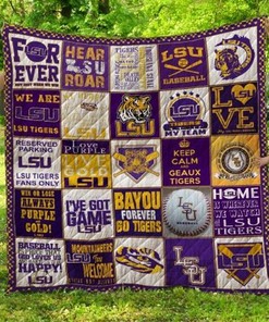 Show your love for the LSU Tigers with Bayou Forever Quilt Bedding Set