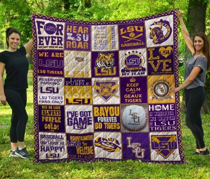 Show your love for the LSU Tigers with Bayou Forever Quilt Bedding Set