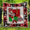 Show your support for the Buckeyes with Mk Ohio State Buckeyes Quilt Bedding Set