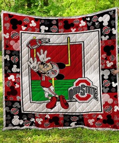 Show your support for the Buckeyes with Mk Ohio State Buckeyes Quilt Bedding Set