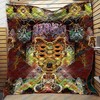 Shpongle inspired quilt blanket with unique design