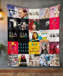 Sia Furler Album Covers Quilt Bedding Set - Perfect Customized Gift for Music Fans