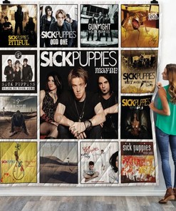 Sick Puppies Albums Quilt Blanket Ver13, Perfect for Alternative Rock Enthusiasts
