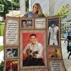 Signature Elvis Presley Quilt Blanket with Iconic Musician Artwork