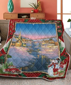 Silent Night, Winter's Night Quilt Blanket for Christmas Gift - Warm and Cozy