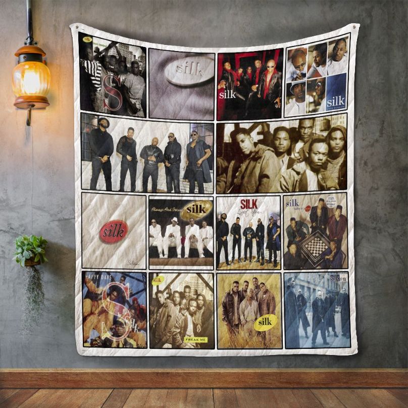 Silk Album Covers Quilt Bedding Set for Fans