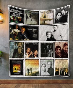 Simon & Garfunkel Album Covers Quilt Blanket for Classic Music Fans