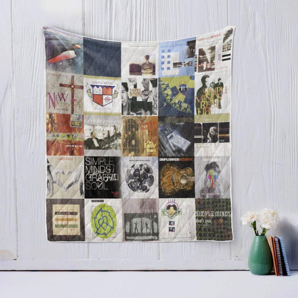 Simple Minds Quilt Blanket 80s Rock Bedding Set